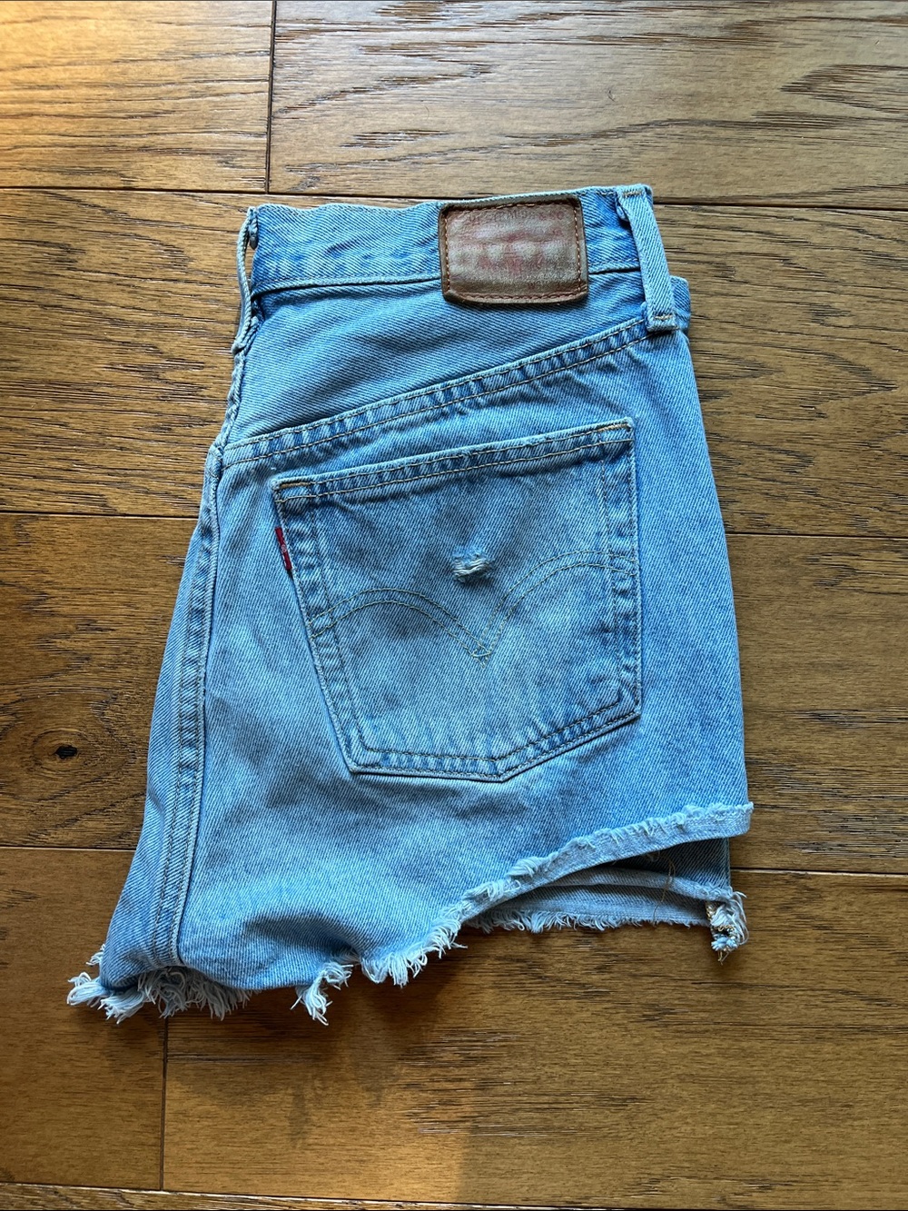 Levi's 501 denim cut off jean short
